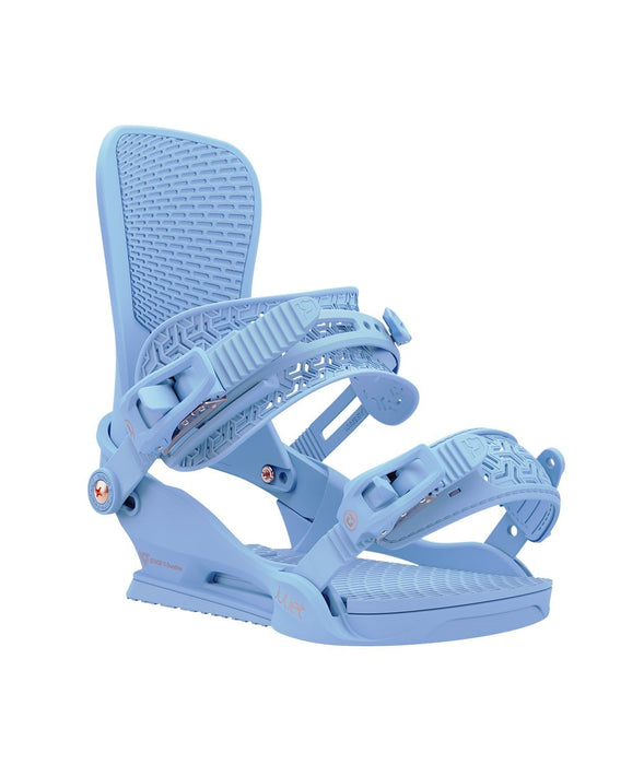 Union Juliet Snowboard Bindings Women's Large (US 9-11) Bluebell New 2025