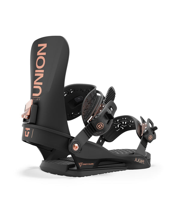 Union Juliet Snowboard Bindings Women's Medium (US 6.5-8.5) Black New 2025