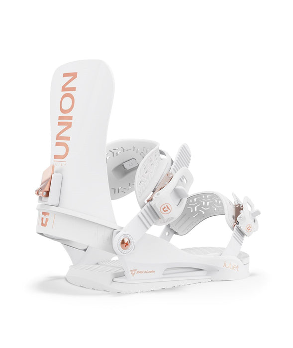 Union Juliet Snowboard Bindings Women's Medium (US 6.5-8.5) White New 2025