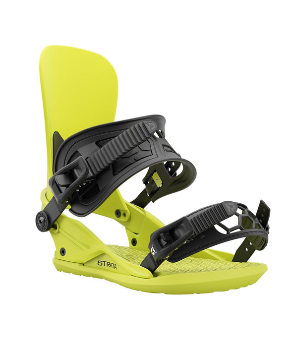 Union Strata Snowboard Bindings Men's Large (US 10.5-13) Acid Green New 2025