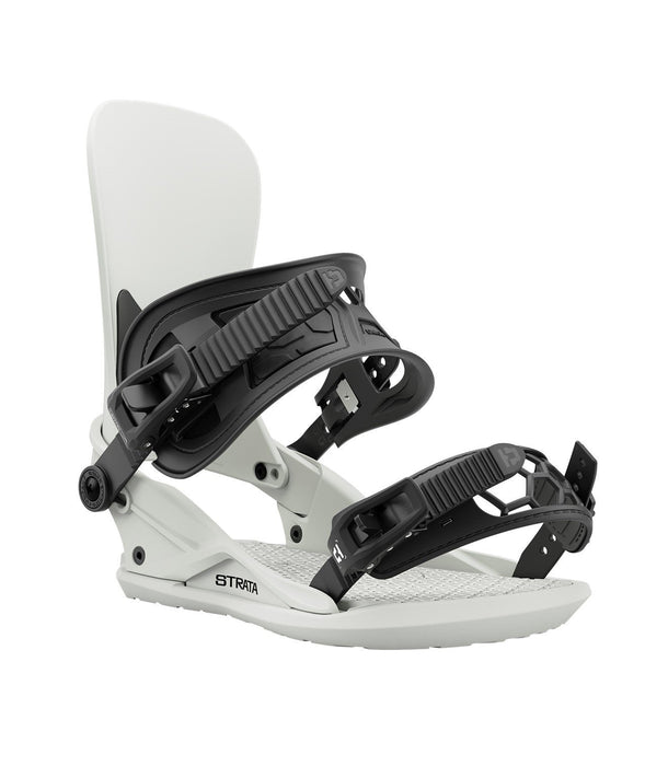 Union Strata Snowboard Bindings, Men's Medium (US 8-10), Bone White New 2025