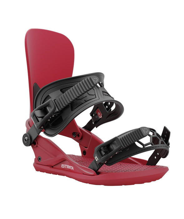 Union Strata Snowboard Bindings Men's Medium (US 8-10) Burgundy New 2025