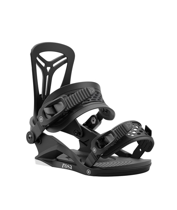 Union Rosa Snowboard Bindings Women's Large (US 9-11) Black New 2025