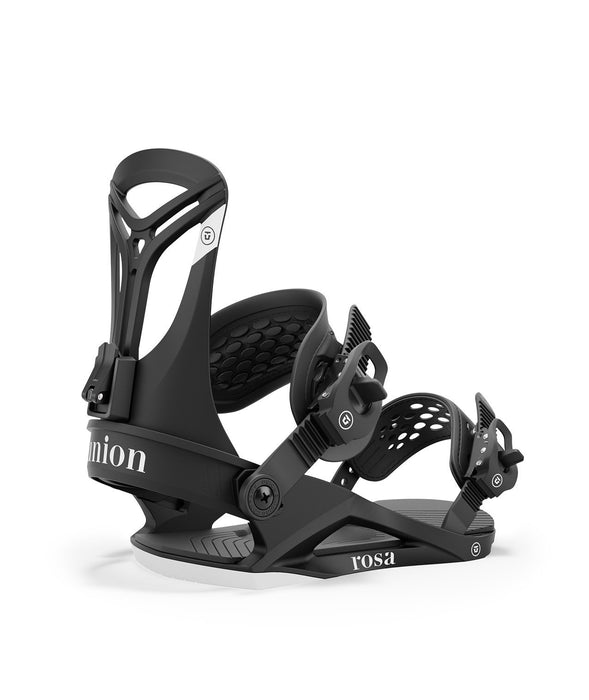 Union Rosa Snowboard Bindings Women's Large (US 9-11) Black New 2025