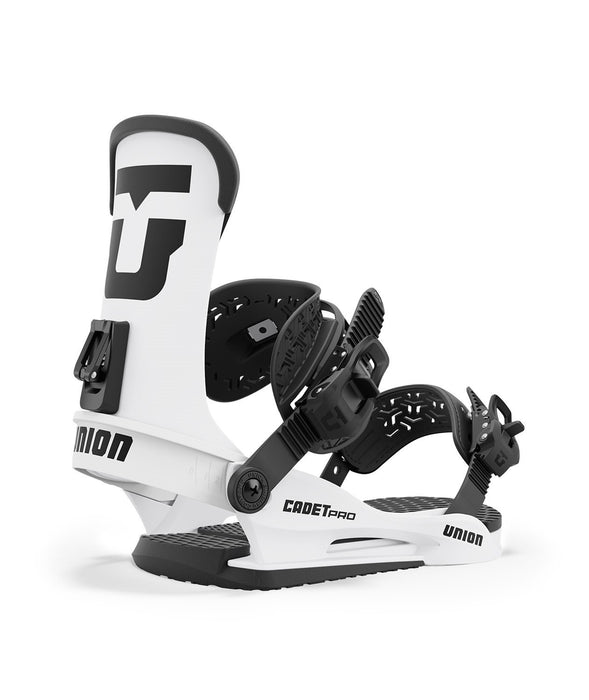 Union Cadet Pro Youth Snowboard Bindings Small (US 3-5.5) White New 2025