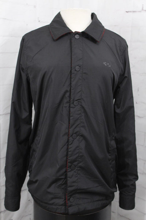 ThirtyTwo Drifter Polar Fleece Reversible Jacket, Men's Small, Black / Red