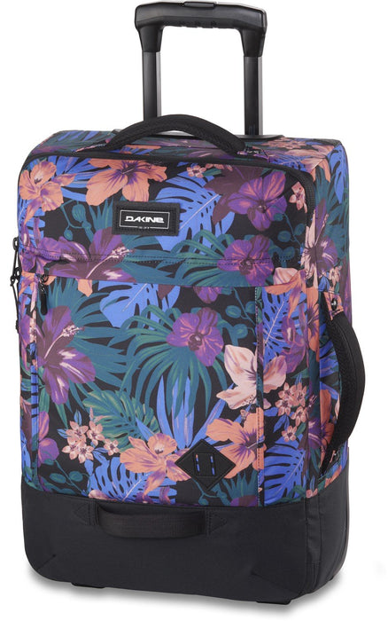 Dakine 365 Carry On Roller 40L Wheeled Travel Luggage Bag Black Tropidelic Print