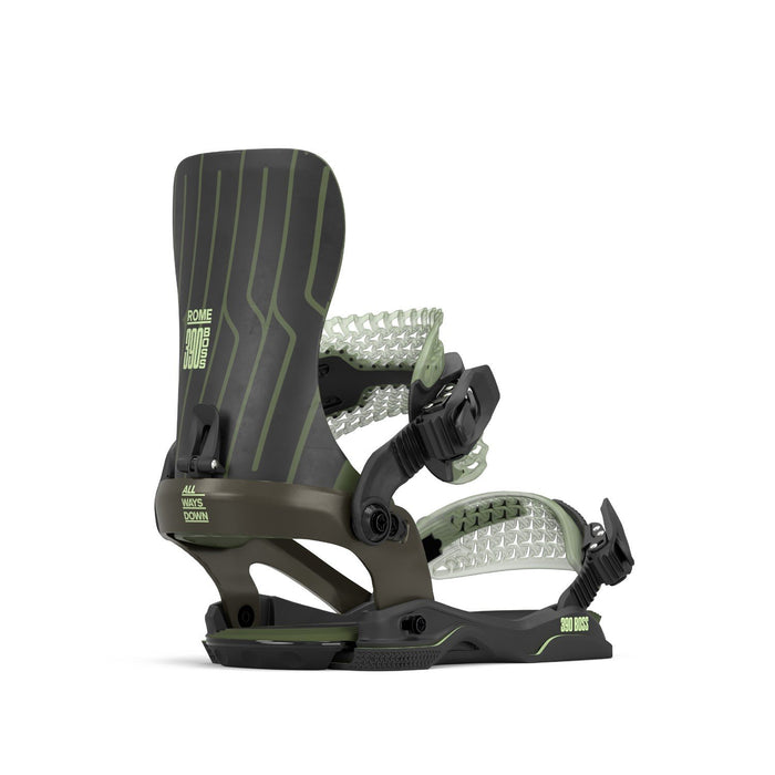 Rome 390 Boss AW Snowboard Bindings L/XL (Mens 10.5-12.5) Swamp Green New 2026