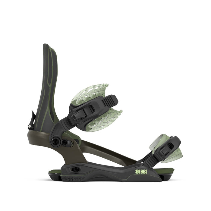 Rome 390 Boss AW Snowboard Bindings M/L (Men's US 7.5-10) Swamp Green New 2026
