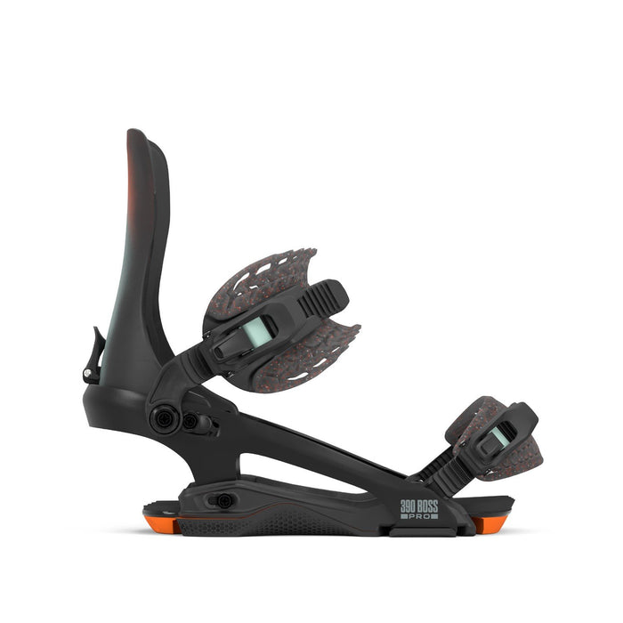 Rome 390 Boss FW Pro Snowboard Bindings L/XL (Men's US 10.5-13) Black/Slate