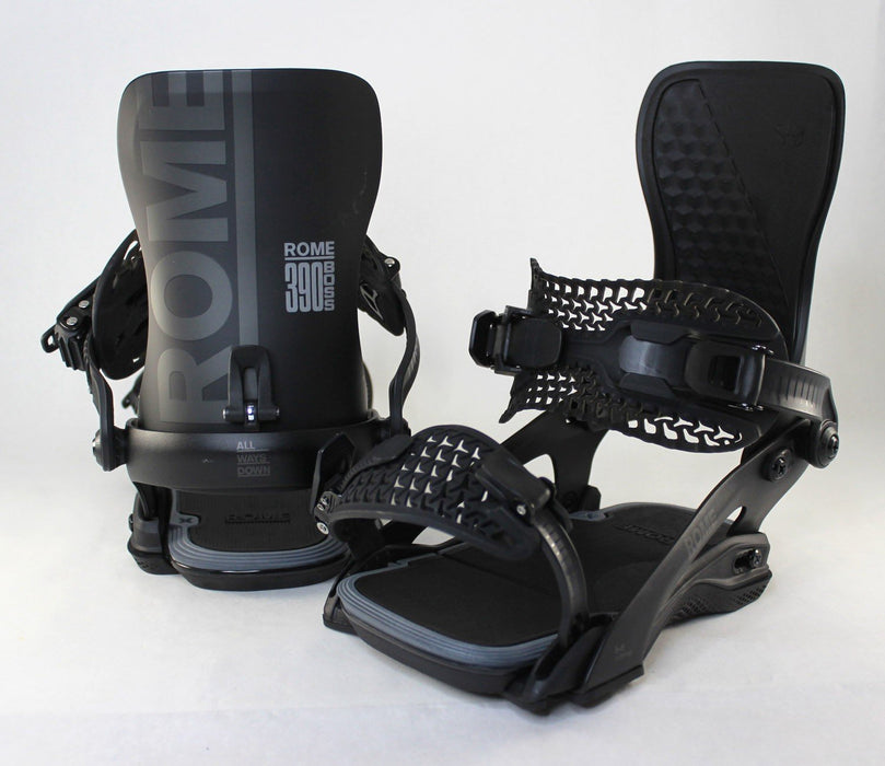 Rome 390 Boss FW Snowboard Bindings M/L (Men's US 7.5-10) Black 2026 Demo