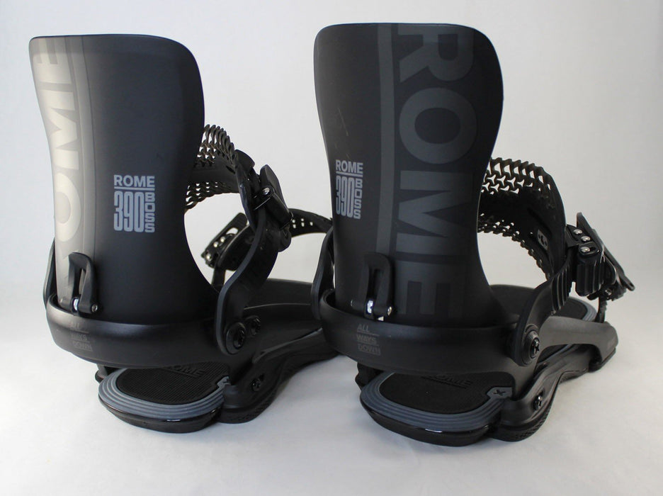 Rome 390 Boss FW Snowboard Bindings M/L (Men's US 7.5-10) Black 2026 Demo