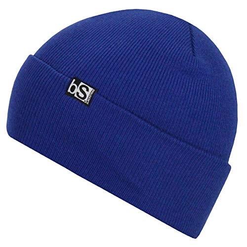 BlackStrap Essential Beanie Tall Fit Fine Acrylic Knit Cuffed Royal Blue New