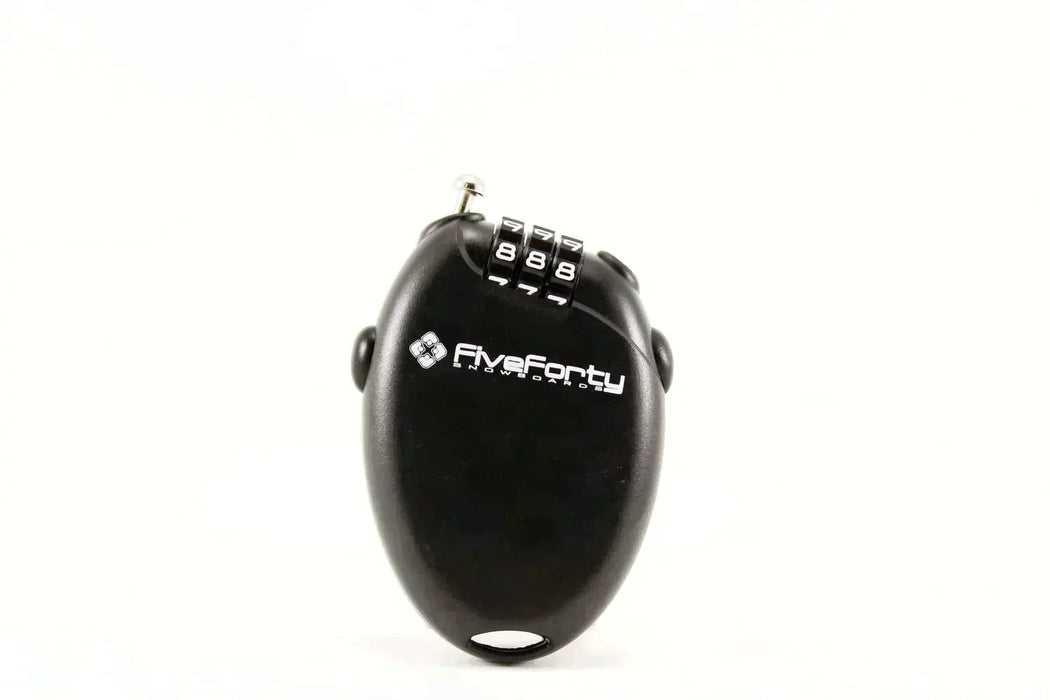 540 Mini Retractable Cable Lock Snowboard Mini Lock Black Retracting