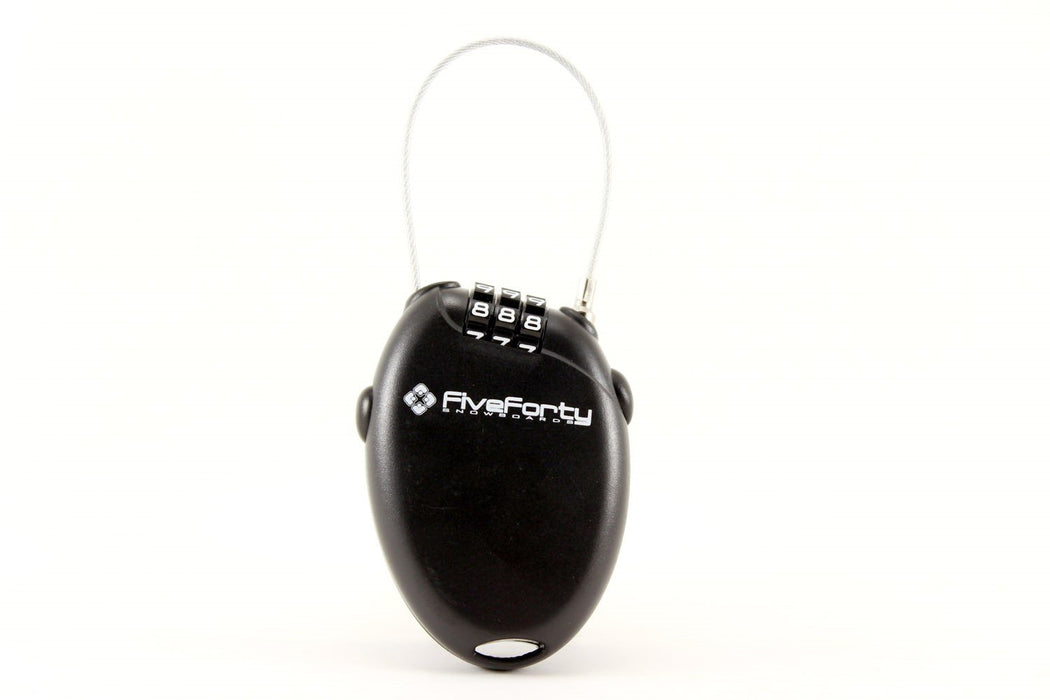 540 Mini Retractable Cable Lock Snowboard Mini Lock Black Retracting N — Boarderline Insanity
