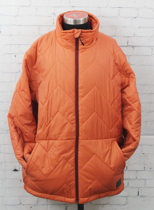 O'Neill Mid Layer Insulator Snow Jacket, Men's Medium, Burnt Ochre Orange