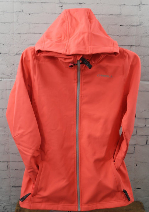 O'Neill Solo Softshell Jacket, Women's Medium, Neon Tangerine Pink