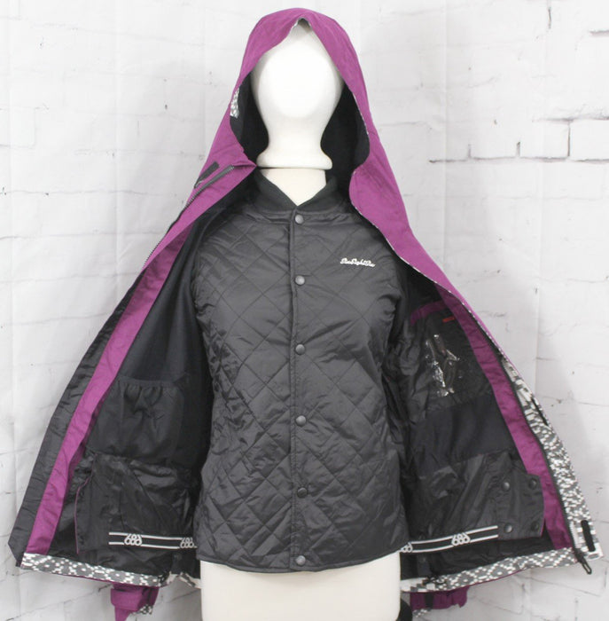 686 Smarty 3-in1 Aries Snowboard Jacket, Women's Small, Fuchsia Purple New