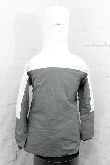 686 GLCR Hydrastash Insulated Snowboard Jacket Womens Small Charcoal / White New