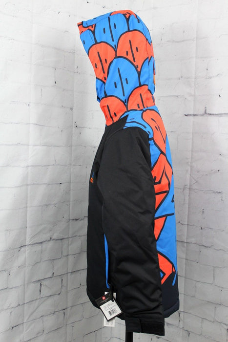 686 Forest Insulated Snow Jacket Boy's Youth Medium, Black Colorblock