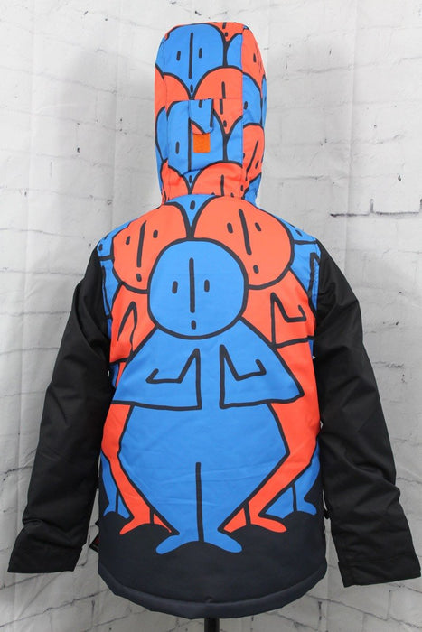 686 Forest Insulated Snow Jacket Boy's Youth Medium, Black Colorblock