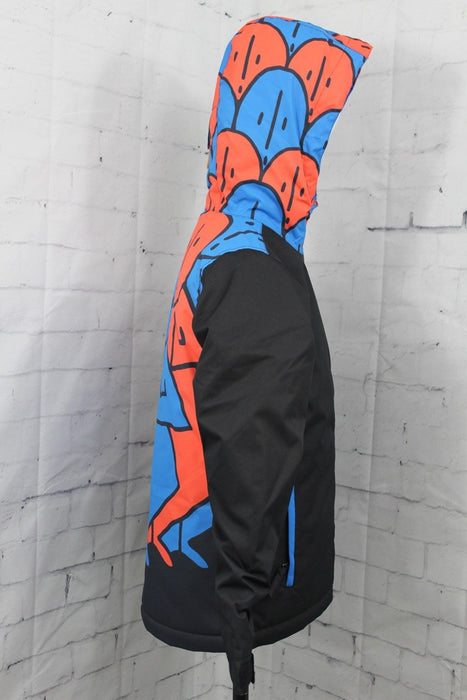 686 Forest Insulated Snow Jacket Boy's Youth Medium, Black Colorblock