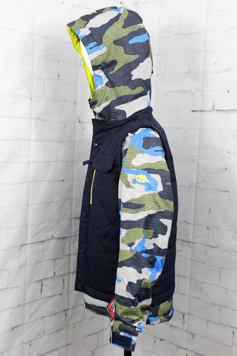 686 Scout Insulated Snow Jacket Boy's Youth Medium (12) Navy Colorblock