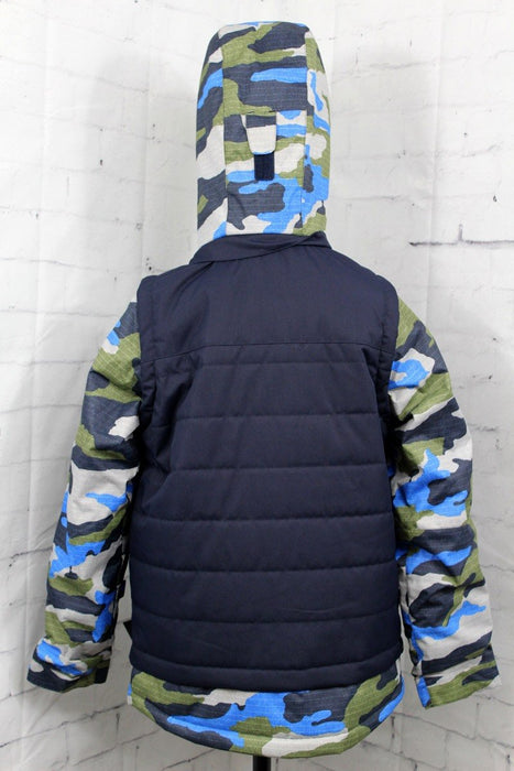 686 Scout Insulated Snow Jacket Boy's Youth Medium (12) Navy Colorblock