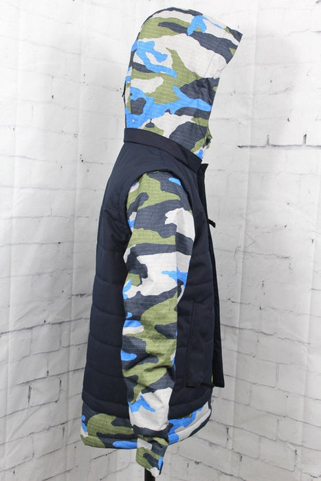 686 Scout Insulated Snow Jacket Boy's Youth Medium (12) Navy Colorblock