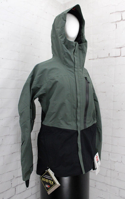 686 GLCR GoreTex GT Shell Snowboard Jacket Men's Small Goblin Green Colorblock