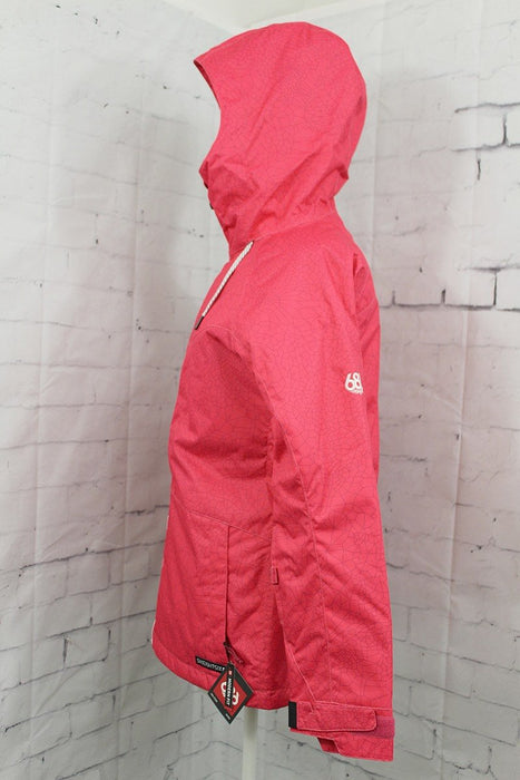686 Athena Insulated Snowboard Jacket Women's Small Azalea Netting New