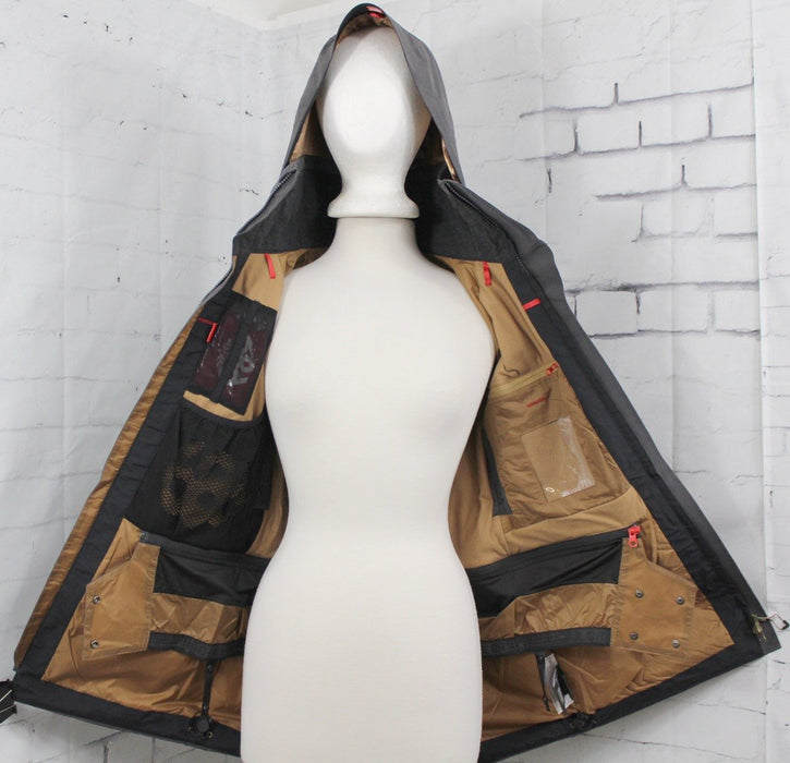 686 GLCR GoreTex Moonlight Insulated Snow Jacket Women's Small Charcoal