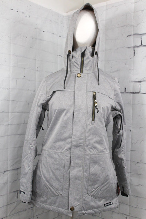 686 Spirit Insulated Snow Jacket Women's Small Stripe Texture