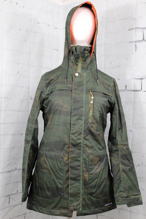 686 Spirit Insulated Snow Jacket Women's Small Surplus Green Blanket