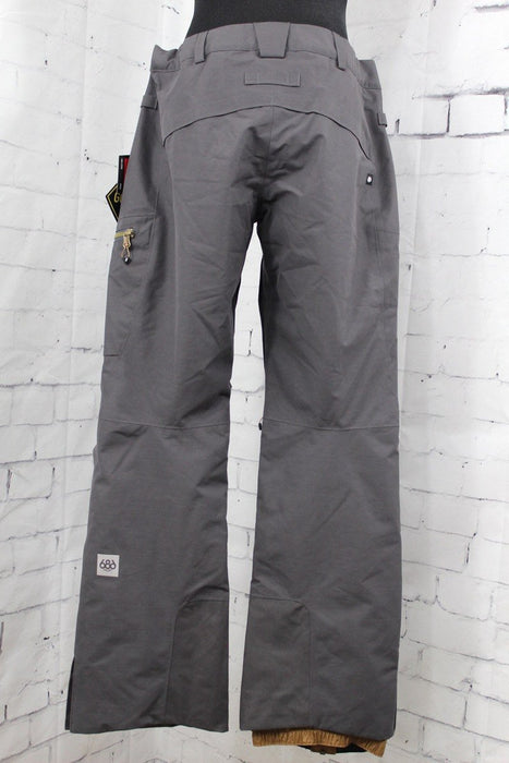 686 GLCR GoreTex Utopia Insulated Snowboard Pants Womens Small Charcoal