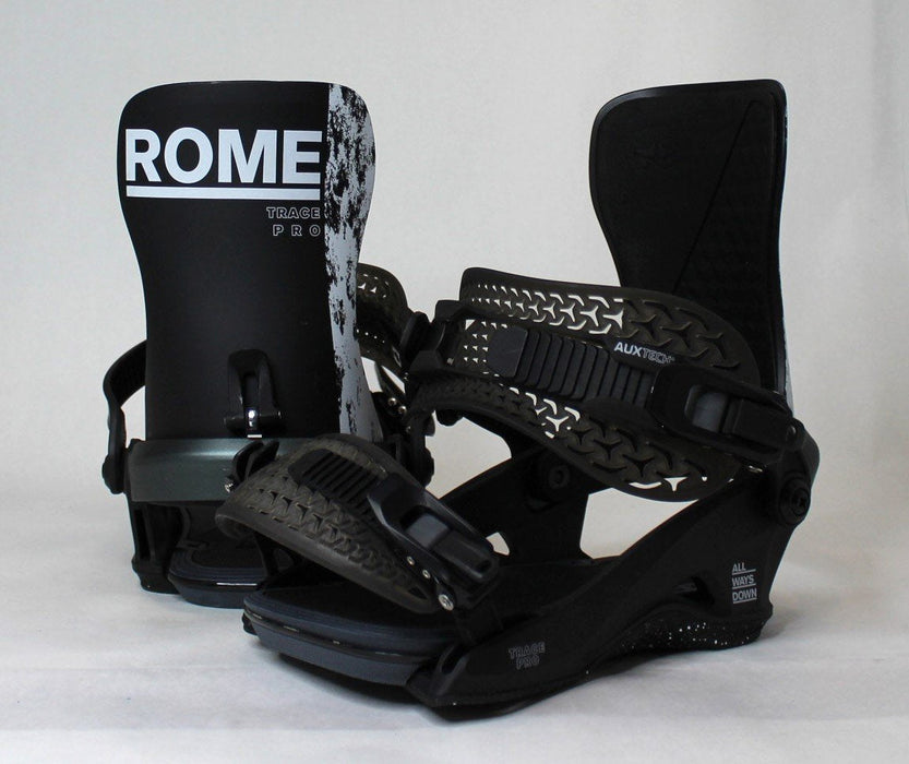 Rome Trace Pro Snowboard Bindings M/L Mens US 7.5-10 Black 2025 Demo