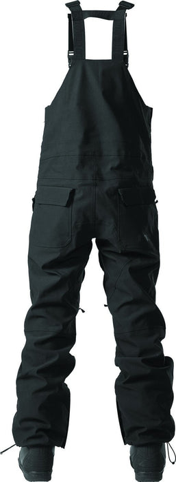 Thirtytwo Basement Bib Shell Snowboard Pants, Mens Medium, Solid Black New