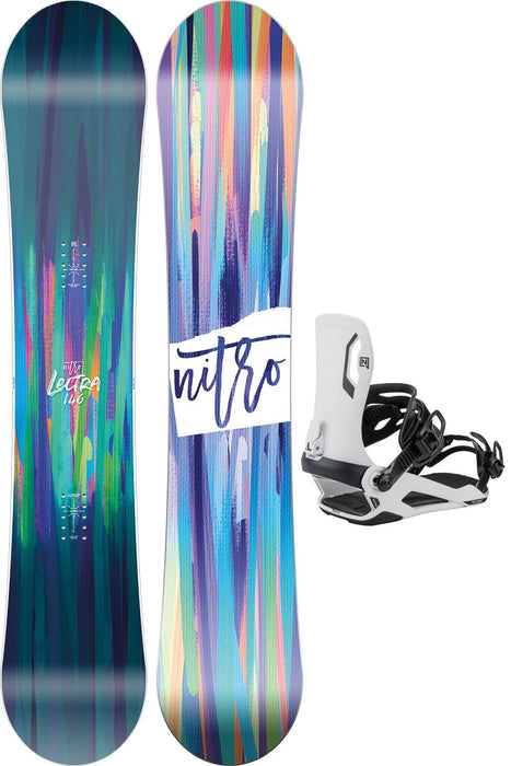 Nitro Lectra Brush Women's Snowboard 146 cm with Nitro Talent Bindings New 2025