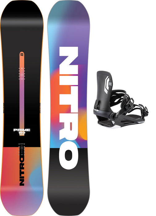 Nitro Prime Chroma Wide Cam-Out Mens Snowboard 160 cm 2026 New with Bindings+Bag