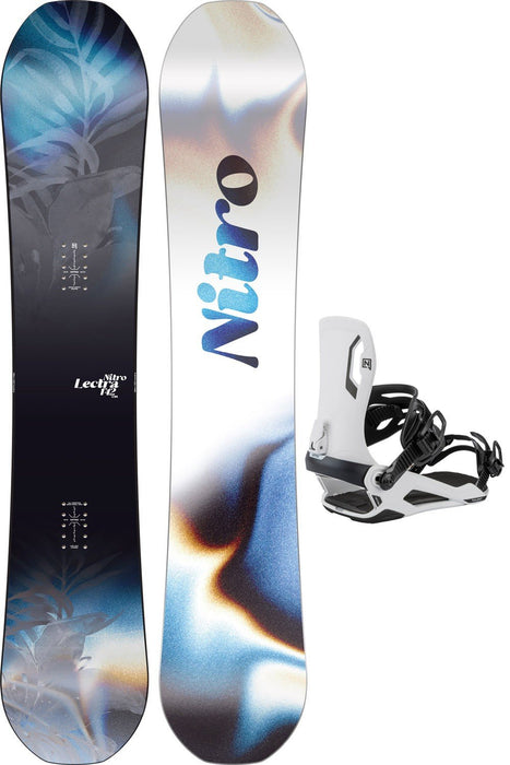 Nitro Lectra Leaf Cam-Out Women's Snowboard 142 cm with Talent Bindings and Bag