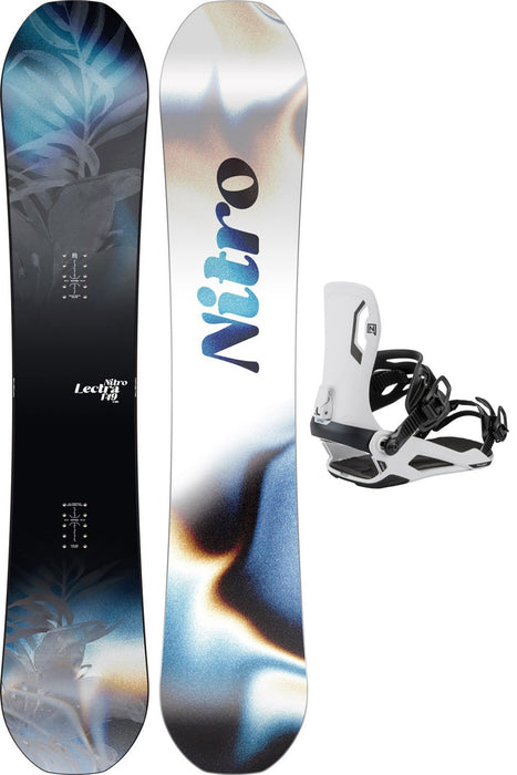 Nitro Lectra Leaf Cam-Out Women's Snowboard 149 cm with Talent Bindings and Bag