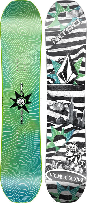 Nitro Ripper x Volcom Snowboard 116 cm with Mini Charger Bindings S/M New 2025