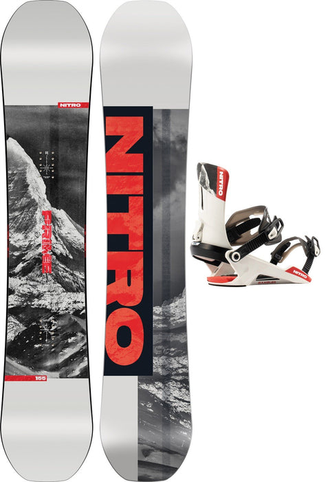 Nitro Prime Raw Men's Snowboard 155 cm + Nitro Rambler Bindings New 2027