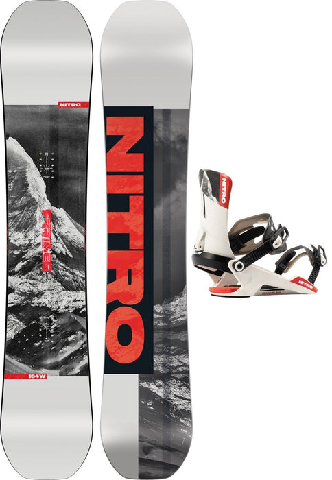 Nitro Prime Raw Wide Men's Snowboard 164 cm + Nitro Rambler Bindings New 2027