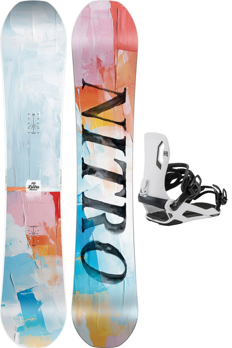 Nitro Lectra Abstract Women's Snowboard 149 cm with Talent Bindings and Bag 2026