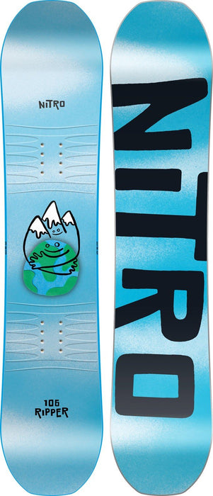 Nitro Ripper Boys Kids Snowboard 106cm with Black Charger Mini Bindings New 2027