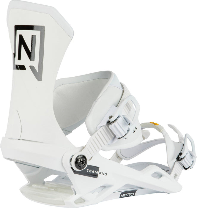 Nitro Team Pro Snowboard Bindings Medium (US Men's 7-10.5) White New 2024