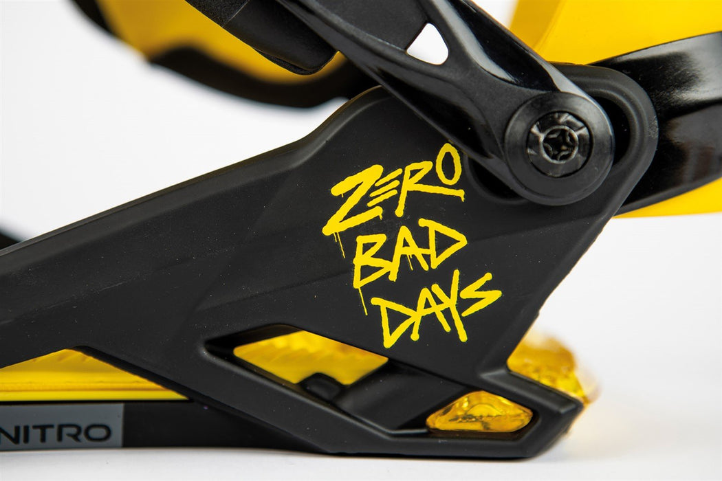 Nitro Zero Snowboard Bindings Men's Large (US 11-14) Zero Bad Days New 2024