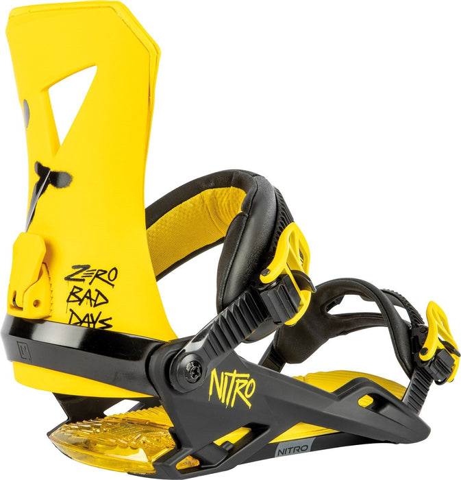 Nitro Zero Snowboard Bindings Men's Large (US 11-14) Zero Bad Days New 2024