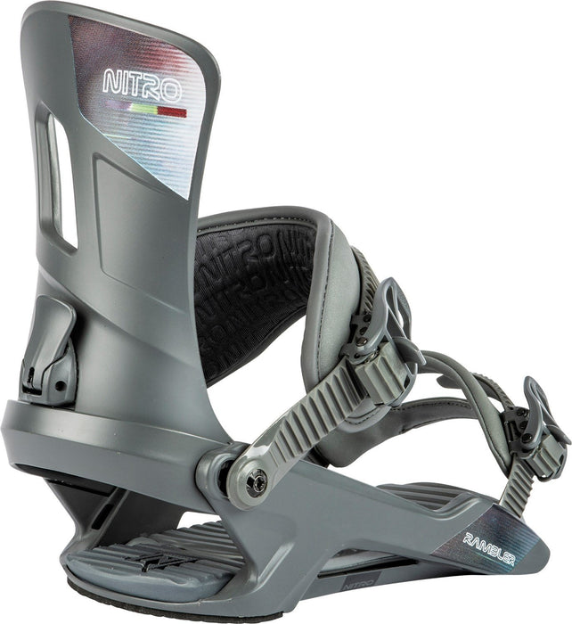 Nitro Rambler Snowboard Bindings Men's Large (US 11-14) Grey New 2024